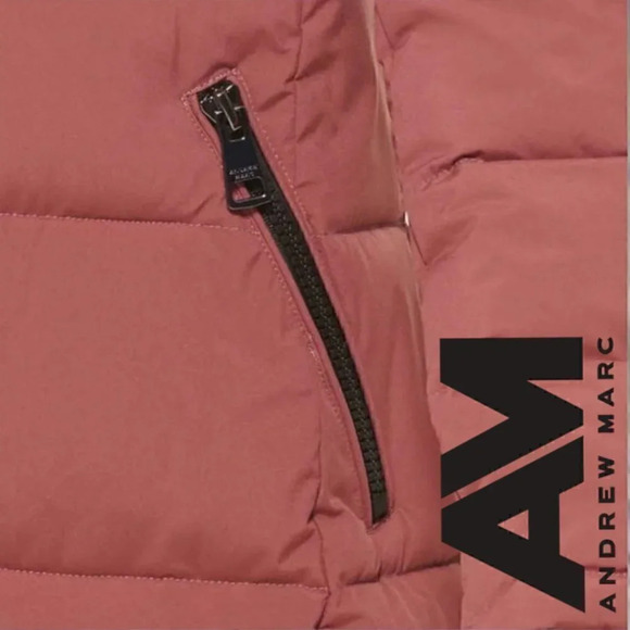 Andrew Marc | Hooded Long Stretch Parka | Terra Rose | NWT - Picture 5 of 8